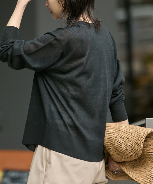 JOURNAL STANDARD（ジャーナルスタンダード）の「【UVカット・抗菌】パーフェクトサマーカーディガン（カーディガン/ボレロ・レディース・レッド/ブラック/キャメル・FREE）」の18枚目の写真