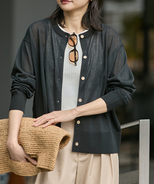 JOURNAL STANDARD（ジャーナルスタンダード）の「【UVカット・抗菌】パーフェクトサマーカーディガン（カーディガン/ボレロ・レディース・レッド/ブラック/キャメル・FREE）」の19枚目の写真