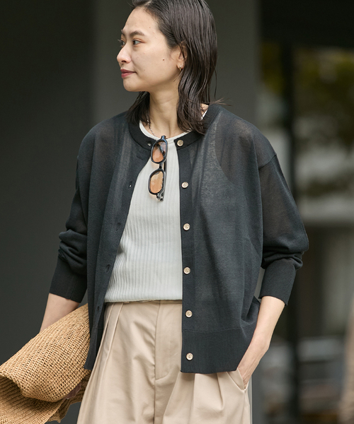 JOURNAL STANDARD（ジャーナルスタンダード）の「【UVカット・抗菌】パーフェクトサマーカーディガン（カーディガン/ボレロ・レディース・レッド/ブラック/キャメル・FREE）」の20枚目の写真