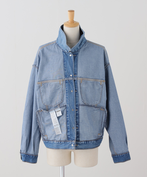 journal standard L'essage(ジャーナルスタンダードレサージュ)の「【LEVI'S/リーバイス】 WOMEN'S 90S TRUCKER:Gジャン(デニムジャケット・レディース・サックスブルー・SMALL)」の9枚目の写真