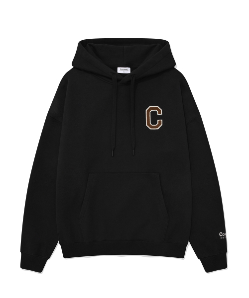 COVERNAT(カバーナット)の「Cロゴ裏起毛フードパーカー ブラック(パーカー・レディース・その他・SMALL/MEDIUM/X-LARGE/LARGE)」の1枚目の写真