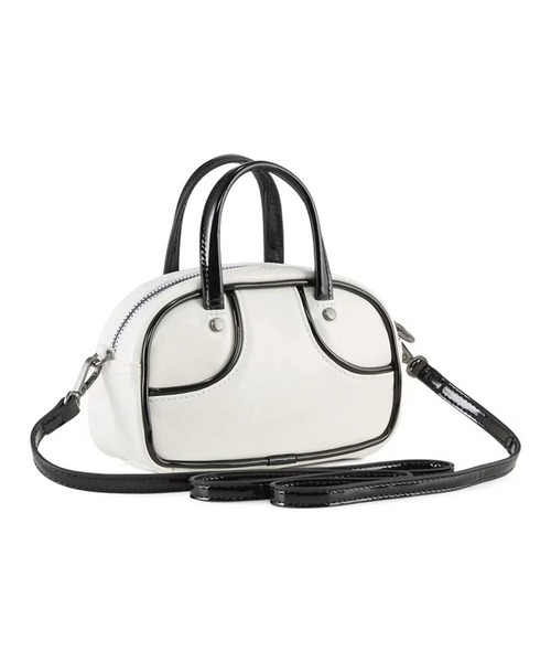 PUMA(プーマ)の「プーマ【PUMA】- グリップバッグ【1976 MICRO GRIP BAG PUMA WHITE-PUMA BLACK 091824-08】(ショルダーバッグ・レディース・ホワイト・ONE SIZE)」の2枚目の写真