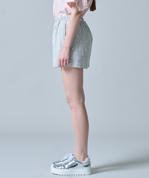 DOUBLE STANDARD CLOTHING（ダブルスタンダードクロージング）の「ハートカット ジャガードショートパンツ（その他パンツ・レディース・グレー/サックスブルー・38/36）」の6枚目の写真