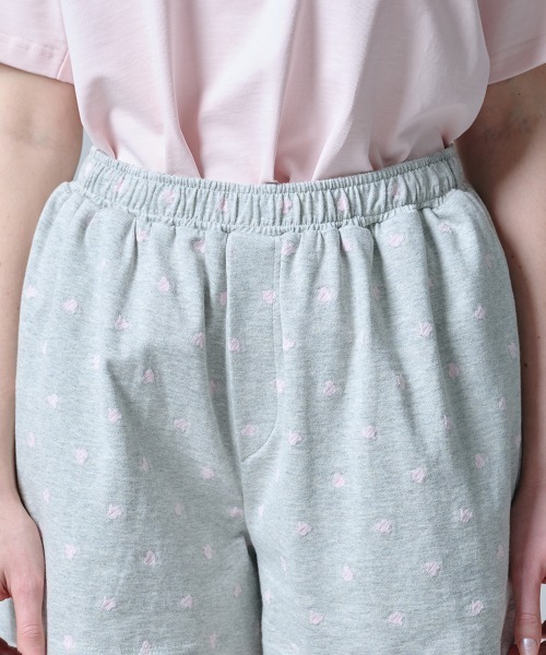 DOUBLE STANDARD CLOTHING（ダブルスタンダードクロージング）の「ハートカット ジャガードショートパンツ（その他パンツ・レディース・グレー/サックスブルー・38/36）」の8枚目の写真