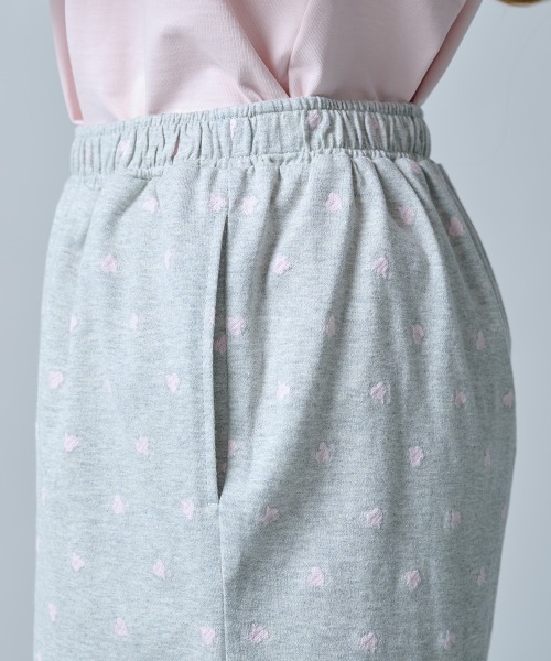 DOUBLE STANDARD CLOTHING（ダブルスタンダードクロージング）の「ハートカット ジャガードショートパンツ（その他パンツ・レディース・グレー/サックスブルー・38/36）」の10枚目の写真