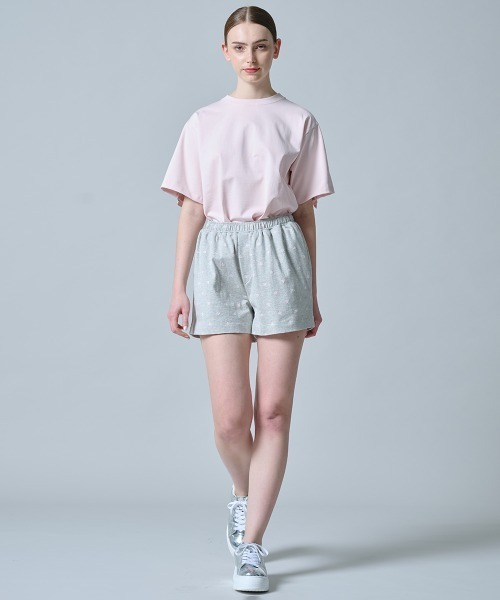 DOUBLE STANDARD CLOTHING（ダブルスタンダードクロージング）の「ハートカット ジャガードショートパンツ（その他パンツ・レディース・グレー/サックスブルー・38/36）」の14枚目の写真