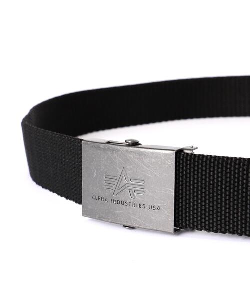 Alpha Industries(アルファインダストリーズ)の「Alpha Industries/アルファインダストリーズ/Heavy Duty Belt/ヘビー デューティー ベルト(ベルト・メンズ・ブラック・F)」の4枚目の写真