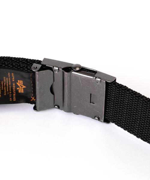 Alpha Industries(アルファインダストリーズ)の「Alpha Industries/アルファインダストリーズ/Heavy Duty Belt/ヘビー デューティー ベルト(ベルト・メンズ・ブラック・F)」の6枚目の写真
