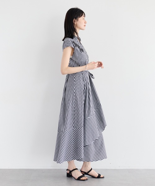 YECCA VECCA（イェッカヴェッカ）の「フラワーレースカシュクールワンピース（ワンピース・レディース・チェック/ストライプ・FREE）」の14枚目の写真