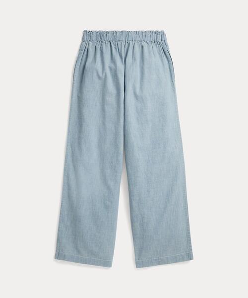 POLO RALPH LAUREN CHILDRENSWEAR(ポロ ラルフ ローレン チルドレンズウェア)の「インディゴ シャンブレー ワイドレッグ パンツ(その他パンツ・キッズ・ブルー・10/14/16/7)」の5枚目の写真