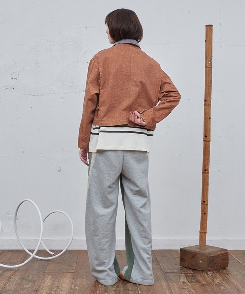 Dulcamara(ドゥルカマラ)の「ニードルパンチスイッチラインPT(スウェットパンツ・メンズ・グリーン/ブラック・1/0)」の11枚目の写真