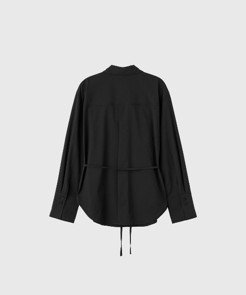 GENERAL IDEA（ジェネラルアイデア）の「【GENERAL IDEA】ベルト付きピンタックシャツ / BELTED PINTUCK SHIRT（シャツ/ブラウス・レディース・ブラック/ホワイト/ライトグリーン・S/M/L）」の20枚目の写真