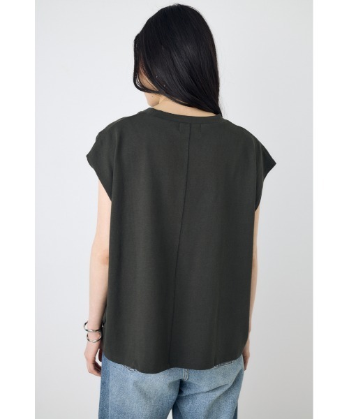 AZUL by moussy(アズールバイマウジー)の「【セットアップ対応】ノースリーブトップス カットトップス 夏服 秋服 春服(Tシャツ/カットソー・レディース・ライトブラック/ベージュ/オフホワイト/ブルー・SMALL/MEDIUM)」の20枚目の写真