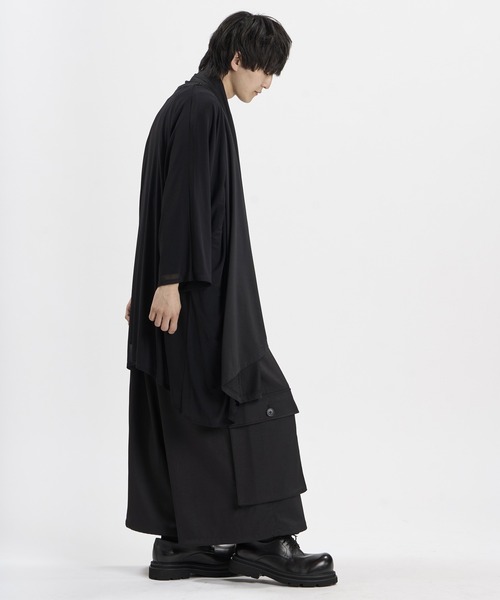 NO ID.(ノーアイディ)の「【NO ID.】Multi-WAY Layered Gown / マルチウェイ レイヤード ガウン(カーディガン/ボレロ・メンズ・ブラック/その他23・ONE SIZE)」の19枚目の写真