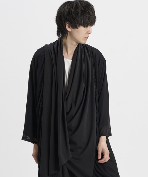 NO ID.(ノーアイディ)の「【NO ID.】Multi-WAY Layered Gown / マルチウェイ レイヤード ガウン(カーディガン/ボレロ・メンズ・ブラック/その他23・ONE SIZE)」の22枚目の写真
