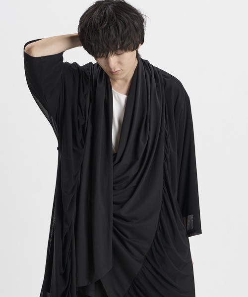 NO ID.(ノーアイディ)の「【NO ID.】Multi-WAY Layered Gown / マルチウェイ レイヤード ガウン(カーディガン/ボレロ・メンズ・ブラック/その他23・ONE SIZE)」の11枚目の写真