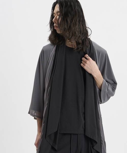 NO ID.(ノーアイディ)の「【NO ID.】Multi-WAY Layered Gown / マルチウェイ レイヤード ガウン(カーディガン/ボレロ・メンズ・ブラック/その他23・ONE SIZE)」の12枚目の写真