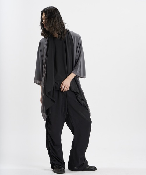 NO ID.(ノーアイディ)の「【NO ID.】Multi-WAY Layered Gown / マルチウェイ レイヤード ガウン(カーディガン/ボレロ・メンズ・ブラック/その他23・ONE SIZE)」の13枚目の写真