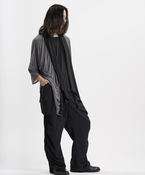 NO ID.(ノーアイディ)の「【NO ID.】Multi-WAY Layered Gown / マルチウェイ レイヤード ガウン(カーディガン/ボレロ・メンズ・ブラック/その他23・ONE SIZE)」の16枚目の写真