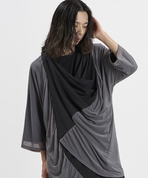 NO ID.(ノーアイディ)の「【NO ID.】Multi-WAY Layered Gown / マルチウェイ レイヤード ガウン(カーディガン/ボレロ・メンズ・ブラック/その他23・ONE SIZE)」の9枚目の写真