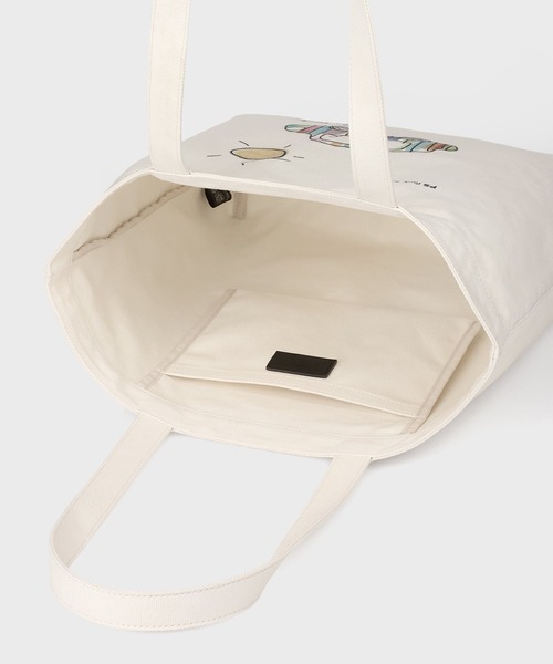 PS Paul Smith(ピーエスポールスミス)の「Drawn by Paul トートバッグ【363011 B280T】(トートバッグ・メンズ・オフホワイト/キナリ・FREE)」の8枚目の写真