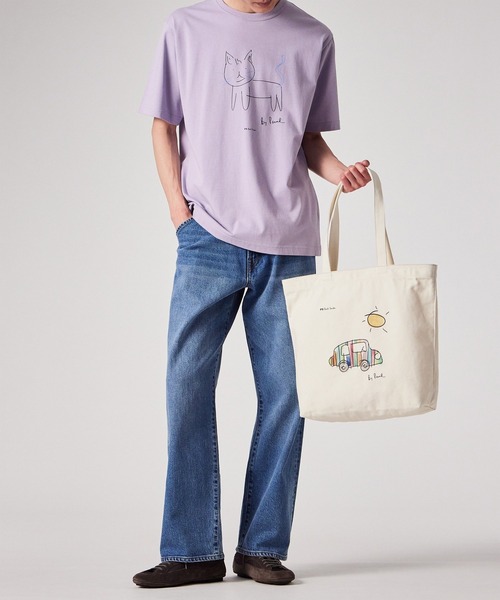 PS Paul Smith(ピーエスポールスミス)の「Drawn by Paul トートバッグ【363011 B280T】(トートバッグ・メンズ・オフホワイト/キナリ・FREE)」の3枚目の写真