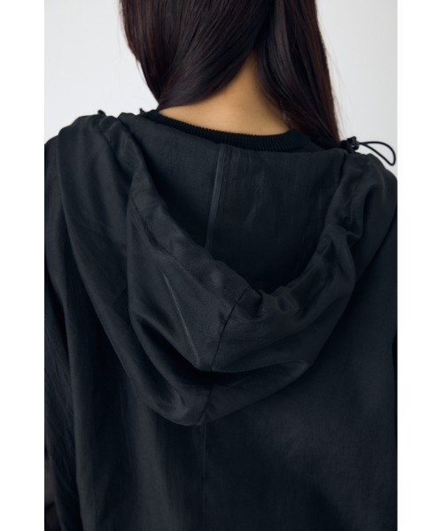 AZUL by moussy(アズールバイマウジー)の「【身長/骨格別着用画像あり】シアーブルゾン 春服 夏服 シアートップス 秋服 冷房対策(ブルゾン・レディース・ブラック/ライトグレー/ブラウン・FREE)」の11枚目の写真