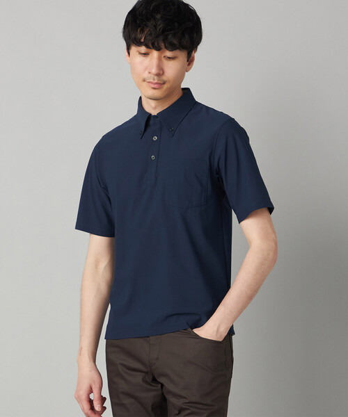 COMME CA MEN（コムサメン）の「【速乾・通気性】FLEX DRY(R) ポロシャツ（ポロシャツ・メンズ・ネイビー/ブルー/カーキ・L/M）」の4枚目の写真