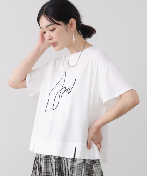 Bou Jeloud（ブージュルード）の「アートロゴカットソー（Tシャツ/カットソー・レディース・ブラック/グレー/パープル/ホワイト・FREE）」の18枚目の写真