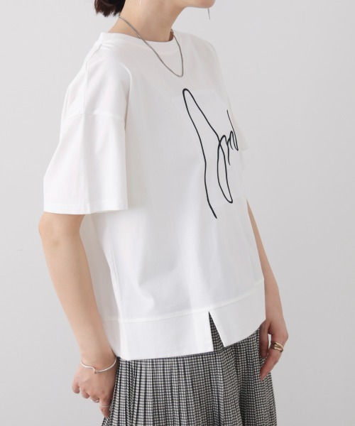 Bou Jeloud（ブージュルード）の「アートロゴカットソー（Tシャツ/カットソー・レディース・ブラック/グレー/パープル/ホワイト・FREE）」の19枚目の写真
