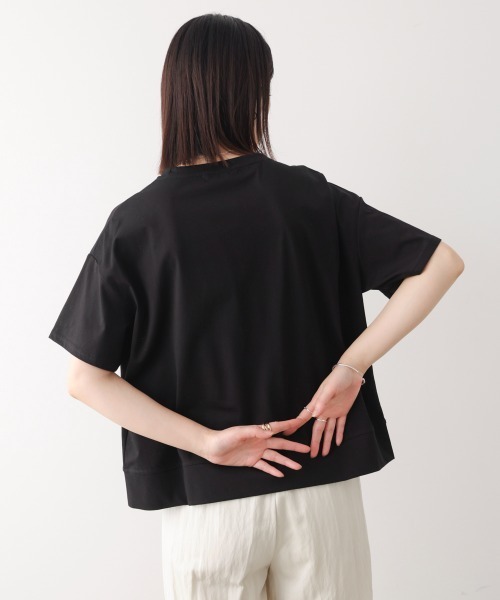 Bou Jeloud（ブージュルード）の「アートロゴカットソー（Tシャツ/カットソー・レディース・ブラック/グレー/パープル/ホワイト・FREE）」の6枚目の写真