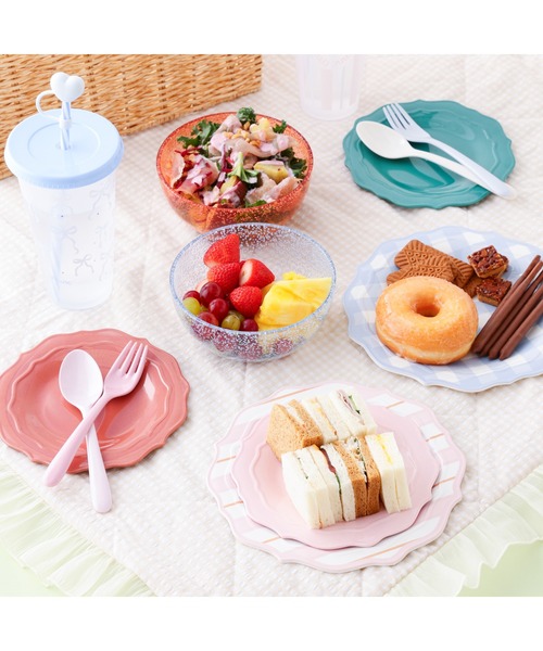 オーナメント プレート S ピンク ピクニック 軽量 割れにくい 食器