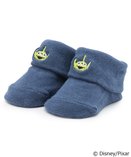 petit main(プティマイン)の「【Disney/Pixar】TOY STORY / 刺しゅうソックス(ベビーシューズ/ベビーソックス・キッズ・ブルー/アイボリー/ベージュ・9-11cm/11-13cm)」の3枚目の写真