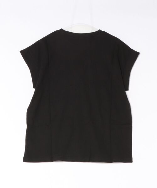 coca(coca)(コカ)の「フレンチスリーブ刺繍Tシャツ(Tシャツ/カットソー・レディース・ブラック/ホワイト・S/XL/L/M)」の21枚目の写真