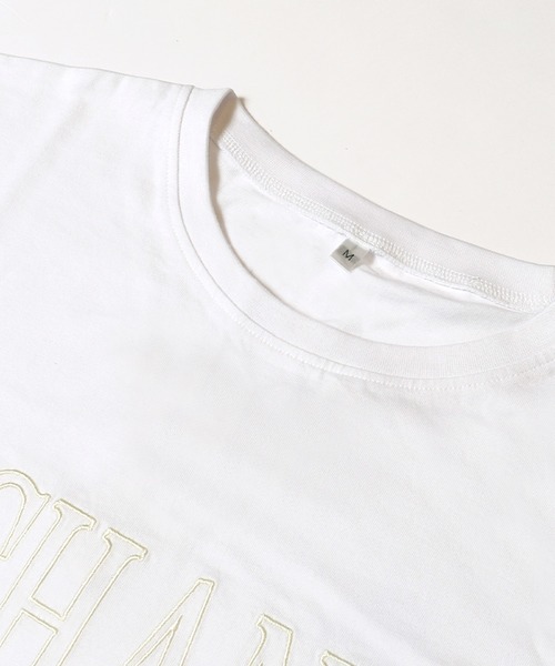 coca(coca)(コカ)の「フレンチスリーブ刺繍Tシャツ(Tシャツ/カットソー・レディース・ブラック/ホワイト・S/XL/L/M)」の15枚目の写真