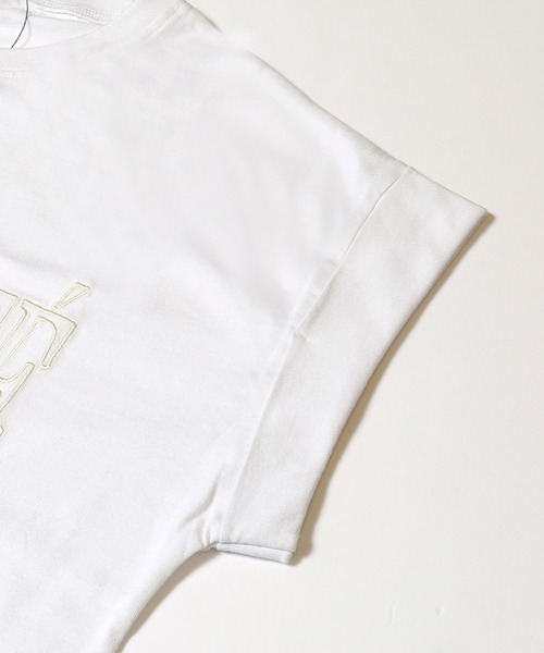 coca(coca)(コカ)の「フレンチスリーブ刺繍Tシャツ(Tシャツ/カットソー・レディース・ブラック/ホワイト・S/XL/L/M)」の16枚目の写真