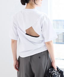 IENA | FOLKIN' VIOLETTE ROOM BACK OPEN TEE Tシャツ FVR26411(Tシャツ/カットソー)