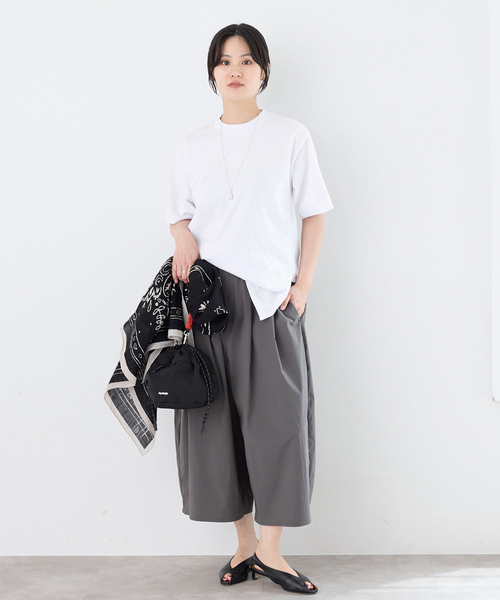 IENA(イエナ)の「FOLKIN' VIOLETTE ROOM BACK OPEN TEE Tシャツ FVR26411(Tシャツ/カットソー・レディース・ホワイト/ブルー・FREE)」の7枚目の写真