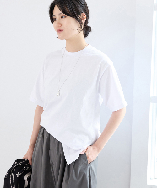 IENA(イエナ)の「FOLKIN' VIOLETTE ROOM BACK OPEN TEE Tシャツ FVR26411(Tシャツ/カットソー・レディース・ホワイト/ブルー・FREE)」の9枚目の写真