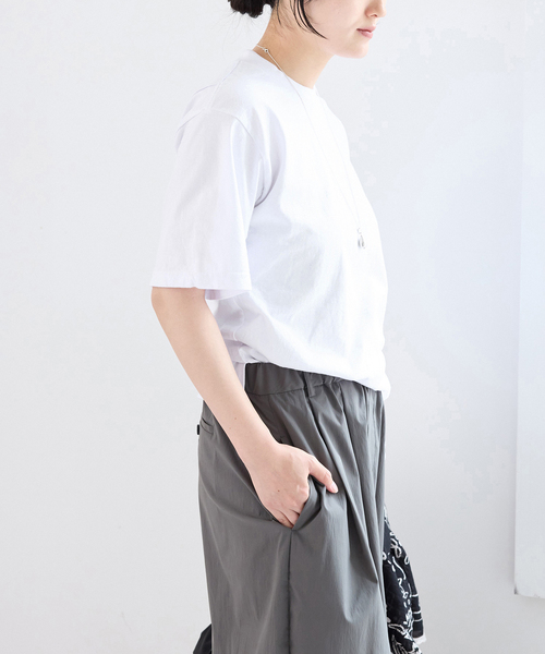 IENA(イエナ)の「FOLKIN' VIOLETTE ROOM BACK OPEN TEE Tシャツ FVR26411(Tシャツ/カットソー・レディース・ホワイト/ブルー・FREE)」の13枚目の写真