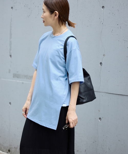 IENA(イエナ)の「FOLKIN' VIOLETTE ROOM BACK OPEN TEE Tシャツ FVR26411(Tシャツ/カットソー・レディース・ホワイト/ブルー・FREE)」の18枚目の写真