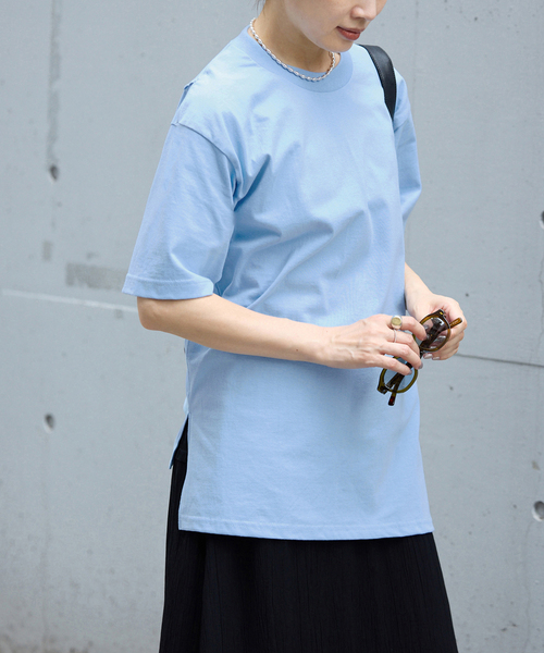 IENA(イエナ)の「FOLKIN' VIOLETTE ROOM BACK OPEN TEE Tシャツ FVR26411(Tシャツ/カットソー・レディース・ホワイト/ブルー・FREE)」の20枚目の写真