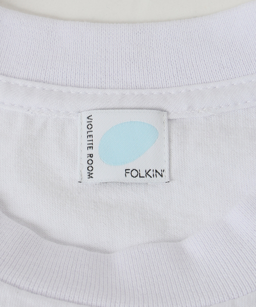 IENA(イエナ)の「FOLKIN' VIOLETTE ROOM BACK OPEN TEE Tシャツ FVR26411(Tシャツ/カットソー・レディース・ホワイト/ブルー・FREE)」の3枚目の写真