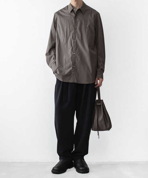 VEIN (ヴェイン)の「140/2 ギザブロード L/S SHIRT / 140/2 GIZA BROAD L/S SHIRT(シャツ/ブラウス・メンズ・ライトブラウン・2/3)」の9枚目の写真
