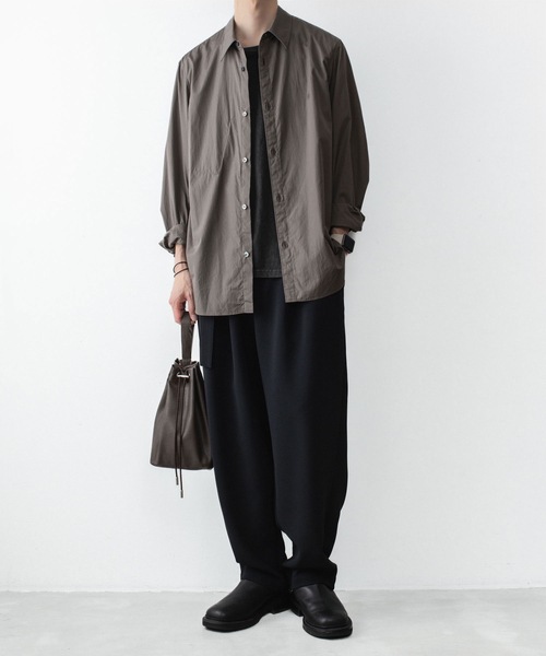 VEIN (ヴェイン)の「140/2 ギザブロード L/S SHIRT / 140/2 GIZA BROAD L/S SHIRT(シャツ/ブラウス・メンズ・ライトブラウン・2/3)」の12枚目の写真