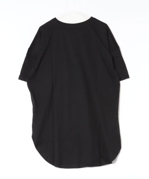 RCD(アールシーディー)の「ミニポケット付きオーバーサイズ無地Tシャツ(Tシャツ/カットソー・レディース・杢グレー/ブラック/オフホワイト・M)」の4枚目の写真