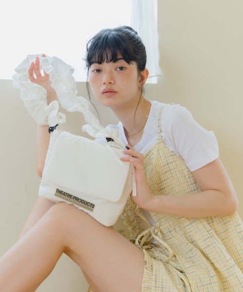 REMOON(リムーン)の「THEATRE PRODUCTS × REMOON シャーリングスクエアバック(ショルダーバッグ・レディース・ブラウン/ホワイト・FREE)」の17枚目の写真