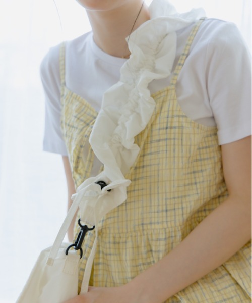 REMOON(リムーン)の「THEATRE PRODUCTS × REMOON シャーリングスクエアバック(ショルダーバッグ・レディース・ブラウン/ホワイト・FREE)」の15枚目の写真