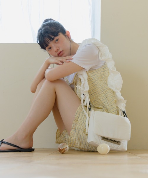 REMOON(リムーン)の「THEATRE PRODUCTS × REMOON シャーリングスクエアバック(ショルダーバッグ・レディース・ブラウン/ホワイト・FREE)」の12枚目の写真