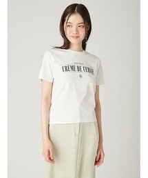 グラフィックプリントコンパクトTシャツ